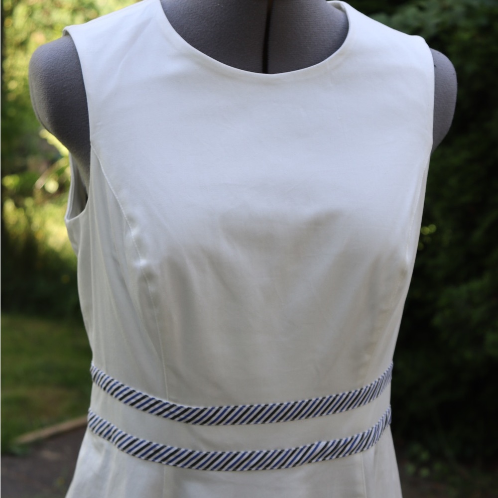 Calvin Klein White Sailor Style Dress - Picture 3 of 6